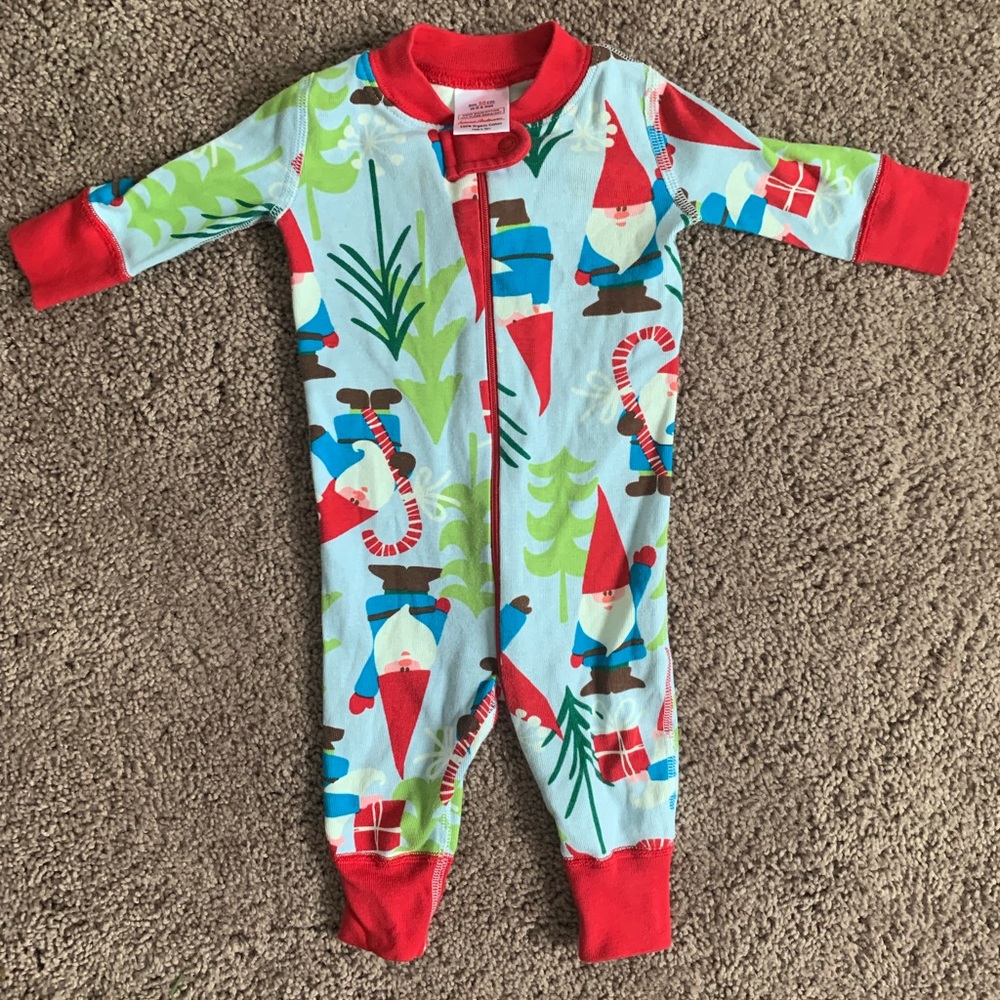 Hanna Andersson Christmas Gnome Pajamas 0-6 M
